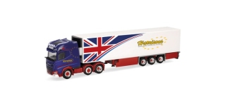 Herpa 319225 - H0 - DAF XG+ Kühlkoffer-Sattelzug Harrisons
